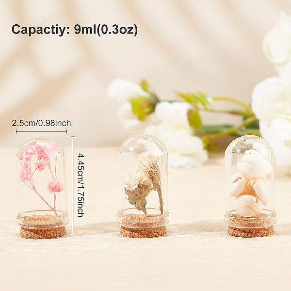 PandaHall BENECREAT 20Pcs Glass Dome Cloche Cover, Bell Jar, with Cork Base, For Doll House Container, Dried Flower Display Decoration..., Clear
PandaHall BENECREAT 20Pcs Glass Dome Cloche Cover, Bell Jar, with Cork Base, For Doll House Container, Dried Flower Display Decoration..., Clear