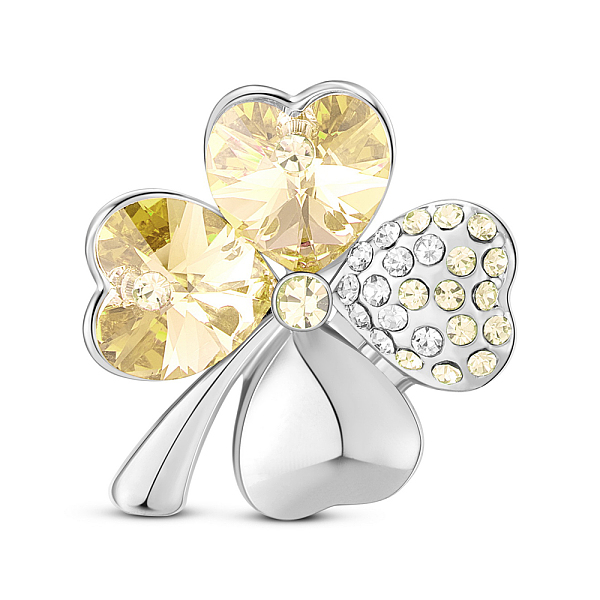 PandaHall SHEGRACE Alloy Brooch, Micro Pave AAA Cubic Zirconia Four Leaf Clover with Austrian Crystal, Champagne Yellow, 22x25mm..., Clear
PandaHall SHEGRACE Alloy Brooch, Micro Pave AAA Cubic Zirconia Four Leaf Clover with Austrian Crystal, Champagne Yellow, 22x25mm..., Clear