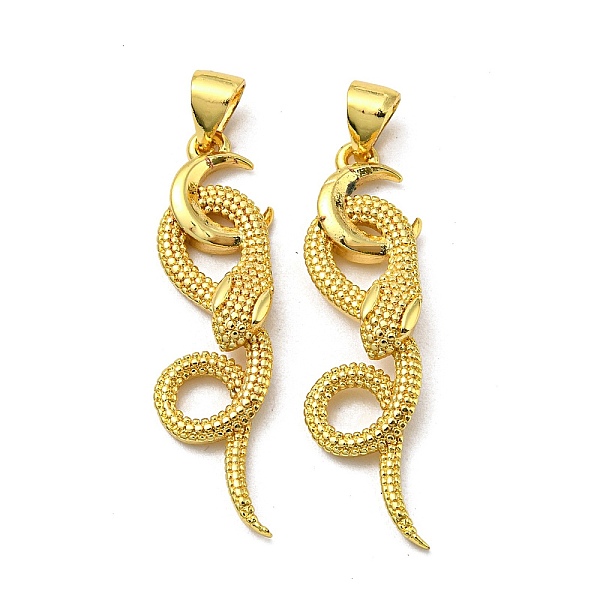 PandaHall Brass Pendants, Snake, Real 18K Gold Plated, 32.5x9x4mm, Hole: 4x3.5mm Brass Snake
PandaHall Brass Pendants, Snake, Real 18K Gold Plated, 32.5x9x4mm, Hole: 4x3.5mm Brass Snake