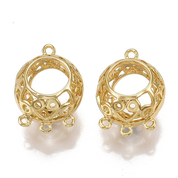 PandaHall Brass Chandelier Components Links, Round, Nickel Free, Real 18K Gold Plated, 17.5x13x11mm, Hole: 1mm Brass Flat Round
PandaHall Brass Chandelier Components Links, Round, Nickel Free, Real 18K Gold Plated, 17.5x13x11mm, Hole: 1mm Brass Flat Round