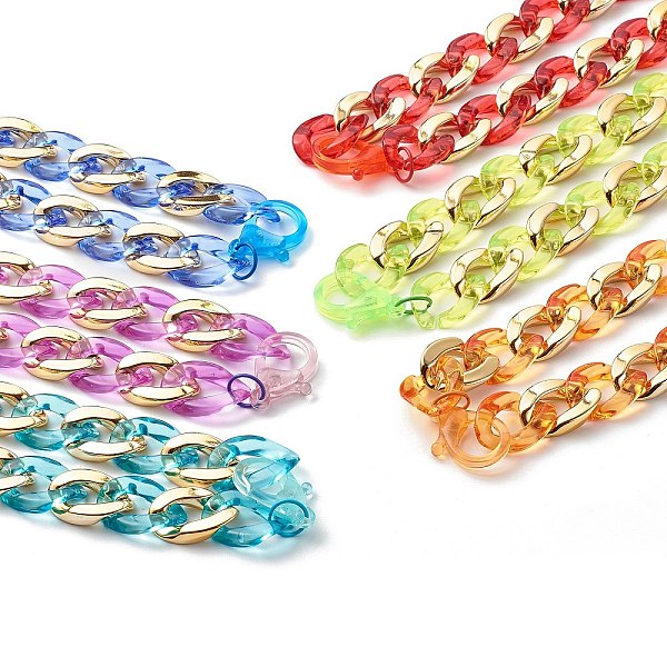PandaHall Plastic Curb Chain Necklaces, Eyeglass Chains, Handbag Chains, with Acrylic Links, Mixed Color, 15.6~15.7 inch(39.5~40cm) Acrylic..., Multicolor
PandaHall Plastic Curb Chain Necklaces, Eyeglass Chains, Handbag Chains, with Acrylic Links, Mixed Color, 15.6~15.7 inch(39.5~40cm) Acrylic..., Multicolor