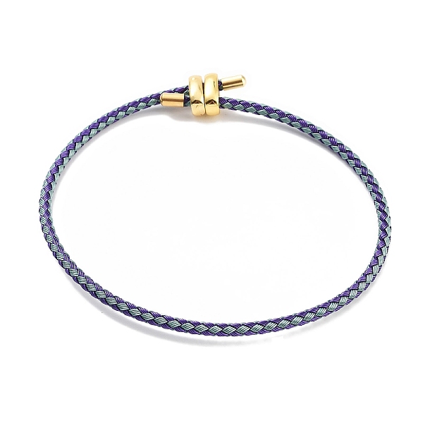 PandaHall Braided Steel Wire Bracelets Making, with Golden Tone Brass Beads, Medium Purple, Inner Diameter: 3-1/8 inch(8cm) Steel
PandaHall Braided Steel Wire Bracelets Making, with Golden Tone Brass Beads, Medium Purple, Inner Diameter: 3-1/8 inch(8cm) Steel