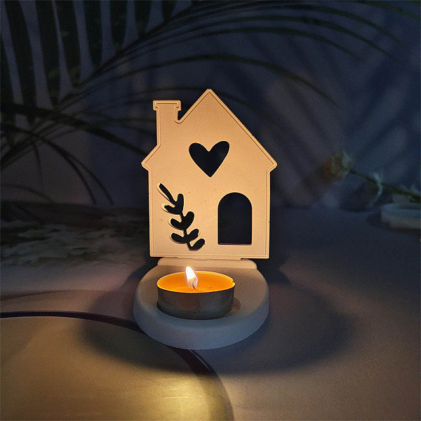 PandaHall DIY Silicone Candle Molds, For Candle Making, House, White, 120~140x90~93x4~16mm, 2pcs/set Silicone House White
PandaHall DIY Silicone Candle Molds, For Candle Making, House, White, 120~140x90~93x4~16mm, 2pcs/set Silicone House White
