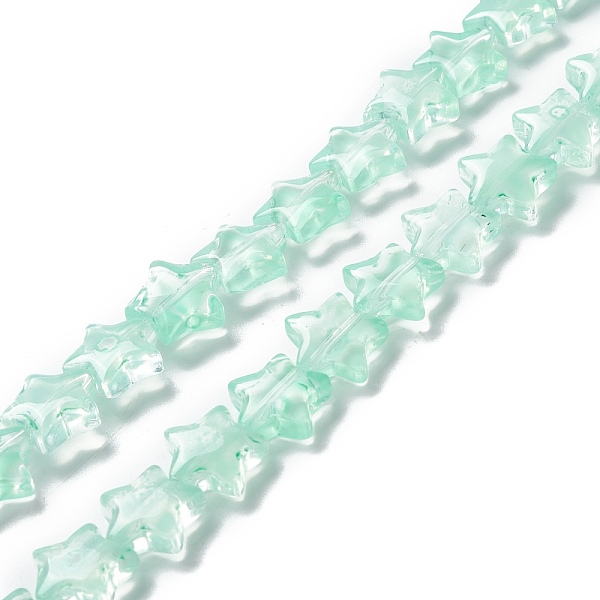 PandaHall Transparent Glass Beads Strand, Star, Pale Turquoise, 10x10x4mm, Hole: 0.8mm, about 40pcs/strand, 13.39~14.17 inch(34~36cm) Glass...
PandaHall Transparent Glass Beads Strand, Star, Pale Turquoise, 10x10x4mm, Hole: 0.8mm, about 40pcs/strand, 13.39~14.17 inch(34~36cm) Glass...