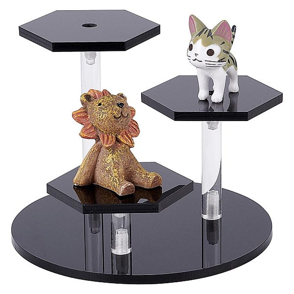 PandaHall 3-Tier Acrylic Model Toy Assembled Holders, Action Figure Hexagon Display Risers, with Screws and Screwdriver, Black, Finished...
PandaHall 3-Tier Acrylic Model Toy Assembled Holders, Action Figure Hexagon Display Risers, with Screws and Screwdriver, Black, Finished...