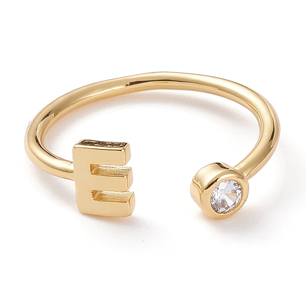 PandaHall Brass Micro Pave Clear Cubic Zirconia Cuff Rings, Open Rings, Long-Lasting Plated, Real 18K Gold Plated, Letter.E, US Size 6...
PandaHall Brass Micro Pave Clear Cubic Zirconia Cuff Rings, Open Rings, Long-Lasting Plated, Real 18K Gold Plated, Letter.E, US Size 6...
