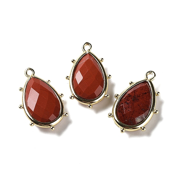 PandaHall Natural Red Jasper Pendants, with Platinum Brass Edge, Faceted, Teardrop, 22.5x14x5.5mm, Hole: 1.6mm. Red Jasper Teardrop
PandaHall Natural Red Jasper Pendants, with Platinum Brass Edge, Faceted, Teardrop, 22.5x14x5.5mm, Hole: 1.6mm. Red Jasper Teardrop
