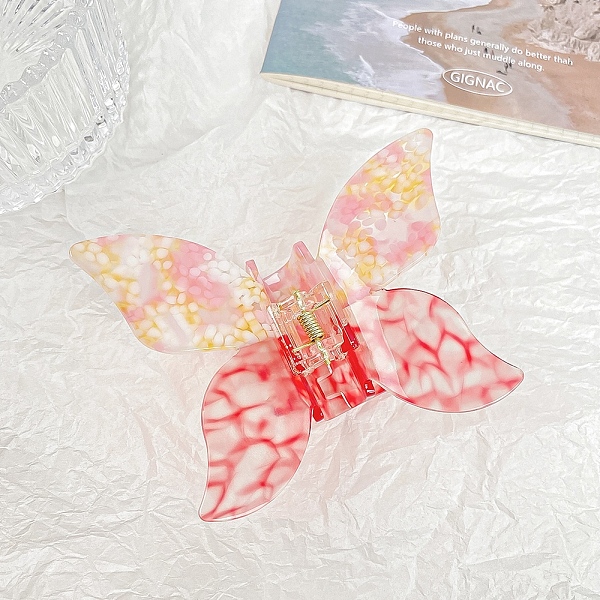 PandaHall Butterfly Cellulose Acetate Large Claw Hair Clips, for Women Girl Thick Hair, Red, 75x100mm Cellulose Acetate Butterfly Red
PandaHall Butterfly Cellulose Acetate Large Claw Hair Clips, for Women Girl Thick Hair, Red, 75x100mm Cellulose Acetate Butterfly Red