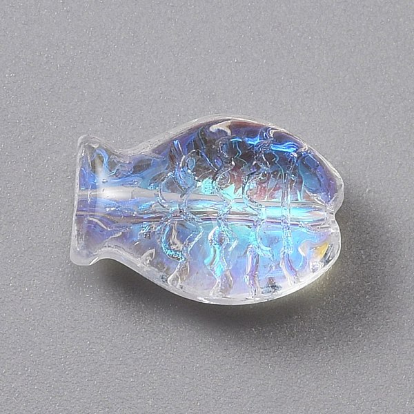 PandaHall Electroplate Glass Beads, AB Color Plated, Fish, Colorful, 10x14x6mm, Hole: 0.8mm Glass Fish
PandaHall Electroplate Glass Beads, AB Color Plated, Fish, Colorful, 10x14x6mm, Hole: 0.8mm Glass Fish