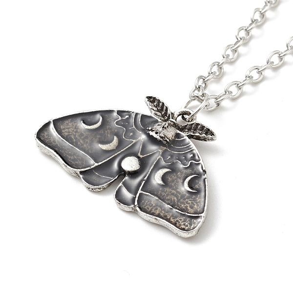 PandaHall Alloy Moon Phase Moth Pendant Necklace, Gothic Jewelry for Men Women, Antique Silver & Platinum, 18.31 inch(46.5cm) Alloy Moon
PandaHall Alloy Moon Phase Moth Pendant Necklace, Gothic Jewelry for Men Women, Antique Silver & Platinum, 18.31 inch(46.5cm) Alloy Moon