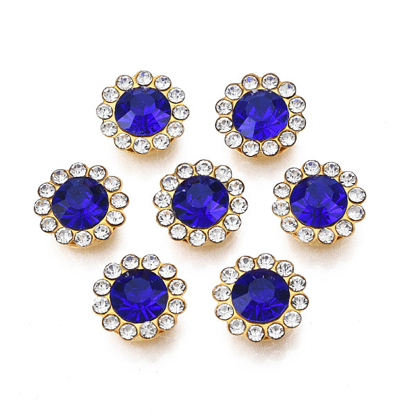 PandaHall Sew on Rhinestone, Transparent Glass Rhinestone, with Iron Prong Settings, Faceted, Flower, Sapphire, 12x5mm, Hole: 1.2mm Glass..., Blue
PandaHall Sew on Rhinestone, Transparent Glass Rhinestone, with Iron Prong Settings, Faceted, Flower, Sapphire, 12x5mm, Hole: 1.2mm Glass..., Blue