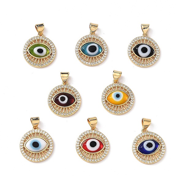 PandaHall Lampwork Evil Eye Pendants with Clear Cubic Zirconia, Real 18K Gold Plated Brass Findings, Lead Free & Cadmium free, Mixed Color..., Multicolor
PandaHall Lampwork Evil Eye Pendants with Clear Cubic Zirconia, Real 18K Gold Plated Brass Findings, Lead Free & Cadmium free, Mixed Color..., Multicolor