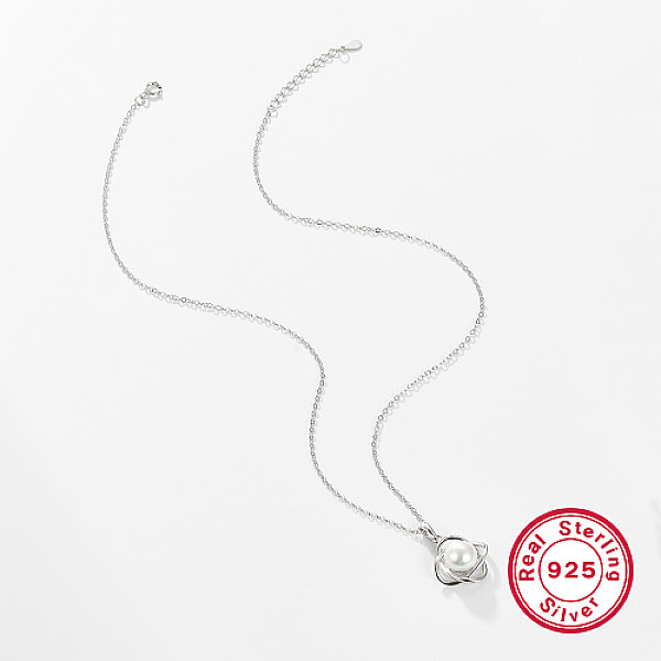 PandaHall Rhodium Plated 925 Sterling Silver Pendant Necklaces for Women, with Pearl, Platinum, Pendant: 0.91 inch(2.3cm) Sterling Silver
PandaHall Rhodium Plated 925 Sterling Silver Pendant Necklaces for Women, with Pearl, Platinum, Pendant: 0.91 inch(2.3cm) Sterling Silver