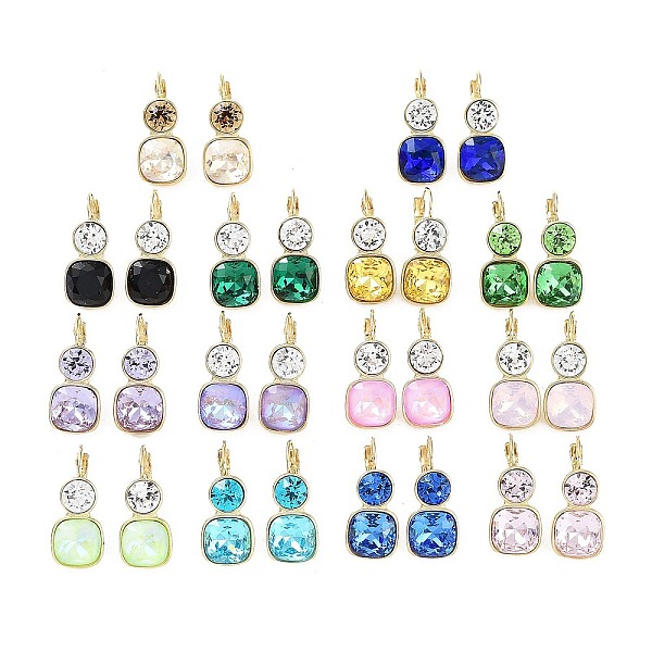 PandaHall Glass Square Leverback Earrings, Golden 304 Stainless Steel Earrings, Mixed Color, 24.5x11mm Glass Square Multicolor
PandaHall Glass Square Leverback Earrings, Golden 304 Stainless Steel Earrings, Mixed Color, 24.5x11mm Glass Square Multicolor