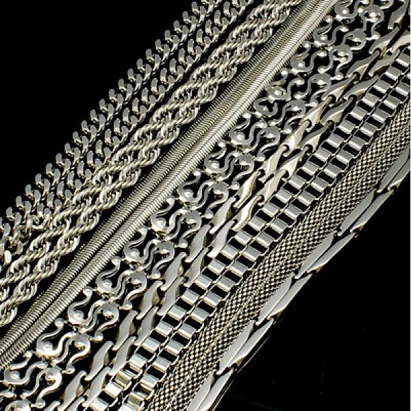 PandaHall 304 Stainless Steel or 201 Stainless Steel Necklace for Men Women, with Lobster Claw Clasps, Mixed Chain Style Necklace, Stainless...
PandaHall 304 Stainless Steel or 201 Stainless Steel Necklace for Men Women, with Lobster Claw Clasps, Mixed Chain Style Necklace, Stainless...