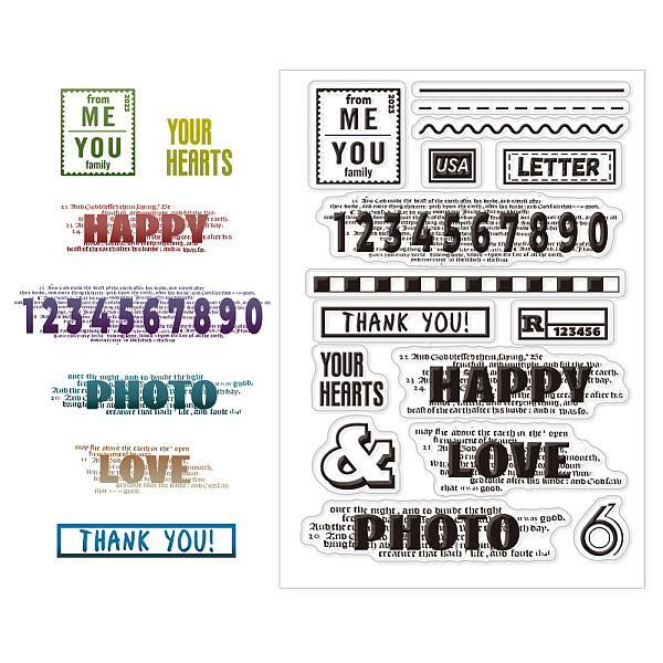 PandaHall Custom PVC Plastic Clear Stamps, for DIY Scrapbooking, Photo Album Decorative, Cards Making, Number, 160x110x3mm Plastic Number...
PandaHall Custom PVC Plastic Clear Stamps, for DIY Scrapbooking, Photo Album Decorative, Cards Making, Number, 160x110x3mm Plastic Number...