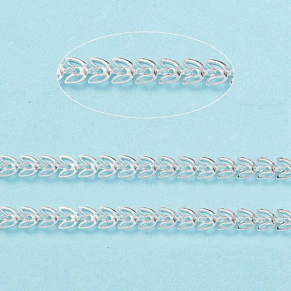 PandaHall Handmade Brass Hollow Out Leaf Link Chains, Soldered, with Spool, Silver, Leaf: 6.5x6x0.5mm Brass
PandaHall Handmade Brass Hollow Out Leaf Link Chains, Soldered, with Spool, Silver, Leaf: 6.5x6x0.5mm Brass