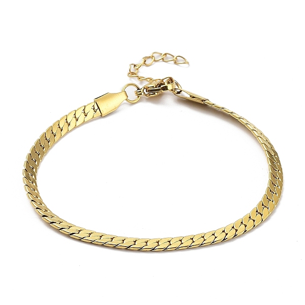 PandaHall Ion Plating(IP) 304 Stainless Steel Curb Chain Bracelet, Golden, 7 inch(17.7cm) 304 Stainless Steel
PandaHall Ion Plating(IP) 304 Stainless Steel Curb Chain Bracelet, Golden, 7 inch(17.7cm) 304 Stainless Steel