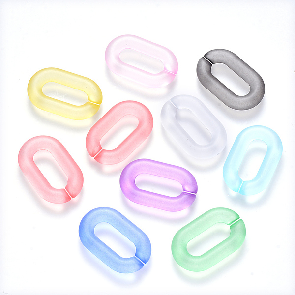 PandaHall Transparent Acrylic Linking Rings, Quick Link Connectors, for Cable Chains Making, Frosted, Oval, Mixed Color, 31x19.5x5.5mm..., Multicolor
PandaHall Transparent Acrylic Linking Rings, Quick Link Connectors, for Cable Chains Making, Frosted, Oval, Mixed Color, 31x19.5x5.5mm..., Multicolor