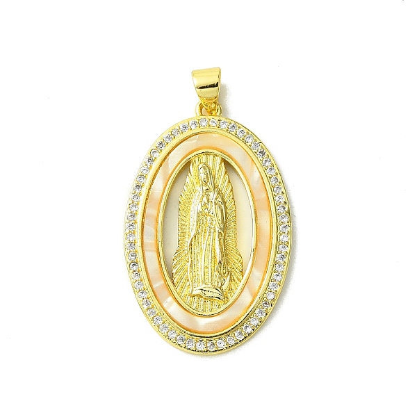 PandaHall Real 18K Gold Plated Brass Micro Pave Cubic Zirconia Pendants, with Shell, Oval, 32x20.5x3mm, Hole: 3.5x4.5mm Brass+Cubic..., Clear
PandaHall Real 18K Gold Plated Brass Micro Pave Cubic Zirconia Pendants, with Shell, Oval, 32x20.5x3mm, Hole: 3.5x4.5mm Brass+Cubic..., Clear