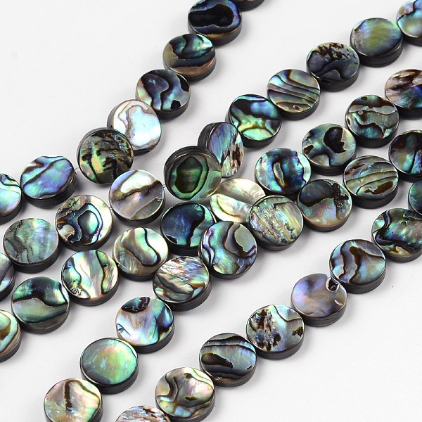 PandaHall Natural Abalone Shell/Paua Shell Beads Strands, Flat Round, Colorful, 10x3mm, Hole: 0.5mm, about 40pcs/strand, 16 inch Paua Shell...
PandaHall Natural Abalone Shell/Paua Shell Beads Strands, Flat Round, Colorful, 10x3mm, Hole: 0.5mm, about 40pcs/strand, 16 inch Paua Shell...