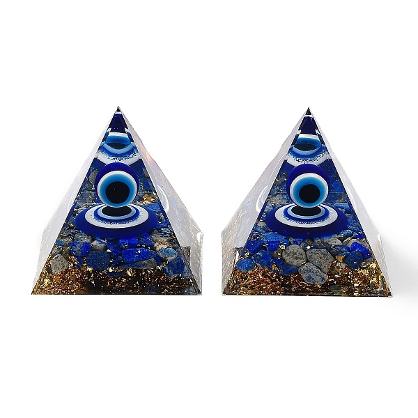 PandaHall Evil Eye Orgonite Pyramid Resin Energy Generators, Reiki Natural Lapis Lazuli Chips Inside for Home Office Desk Decoration...
PandaHall Evil Eye Orgonite Pyramid Resin Energy Generators, Reiki Natural Lapis Lazuli Chips Inside for Home Office Desk Decoration...