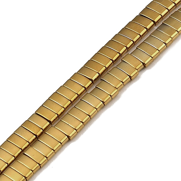 PandaHall Electroplated Non-magnetic Synthetic Hematite Beads Strands, Rectangle, 2-Hole, Golden Plated, 5x2x2mm, Hole: 0.8mm, about..., Gold
PandaHall Electroplated Non-magnetic Synthetic Hematite Beads Strands, Rectangle, 2-Hole, Golden Plated, 5x2x2mm, Hole: 0.8mm, about..., Gold