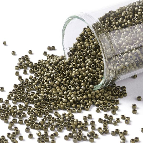 PandaHall TOHO Round Seed Beads, Japanese Seed Beads, (223F) Opaque Frosted Antique Bronze, 15/0, 1.5mm, Hole: 0.7mm, about 3000pcs/10g..., Brown
PandaHall TOHO Round Seed Beads, Japanese Seed Beads, (223F) Opaque Frosted Antique Bronze, 15/0, 1.5mm, Hole: 0.7mm, about 3000pcs/10g..., Brown