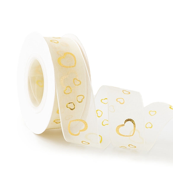 PandaHall 10 Yards Gold Stamping Heart Chiffon Ribbons, Garment Accessories, Gift Packaging, Heart, 1 inch(25mm) Nylon Heart Gold
PandaHall 10 Yards Gold Stamping Heart Chiffon Ribbons, Garment Accessories, Gift Packaging, Heart, 1 inch(25mm) Nylon Heart Gold
