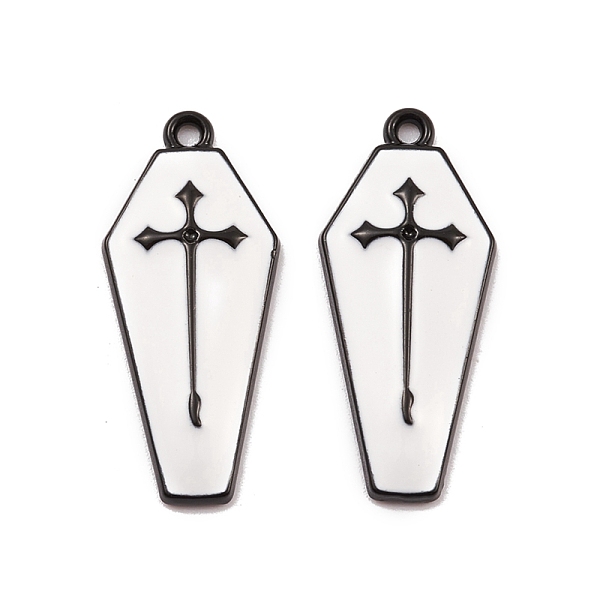 PandaHall Spray Painted Alloy Pendants, Long-Lasting Plated, Lead Free & Cadmium Free, Coffin with Cross, White, 26x11.5x2.5mm, Hole: 1.2mm...
PandaHall Spray Painted Alloy Pendants, Long-Lasting Plated, Lead Free & Cadmium Free, Coffin with Cross, White, 26x11.5x2.5mm, Hole: 1.2mm...