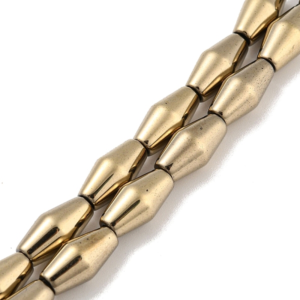 PandaHall Electroplated Synthetic Magnetic Hematite Beads Strands, Bicone, Light Gold Plated, 6.2~6.5x12~12.5mm, Hole: 1.4mm, about...
PandaHall Electroplated Synthetic Magnetic Hematite Beads Strands, Bicone, Light Gold Plated, 6.2~6.5x12~12.5mm, Hole: 1.4mm, about...