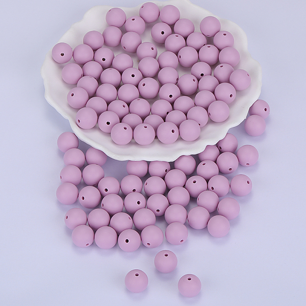 PandaHall Round Silicone Focal Beads, Chewing Beads For Teethers, DIY Nursing Necklaces Making, Plum, 15mm, Hole: 2mm Silicone Round Purple
PandaHall Round Silicone Focal Beads, Chewing Beads For Teethers, DIY Nursing Necklaces Making, Plum, 15mm, Hole: 2mm Silicone Round Purple