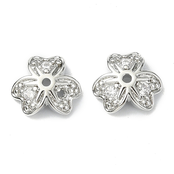 PandaHall Brass Pave Clear Cubic Zirconia Bead Caps, 3-Petal, Flower, Real Platinum Plated, 8x8x2.5mm, Hole: 1mm Brass+Cubic Zirconia Clear
PandaHall Brass Pave Clear Cubic Zirconia Bead Caps, 3-Petal, Flower, Real Platinum Plated, 8x8x2.5mm, Hole: 1mm Brass+Cubic Zirconia Clear