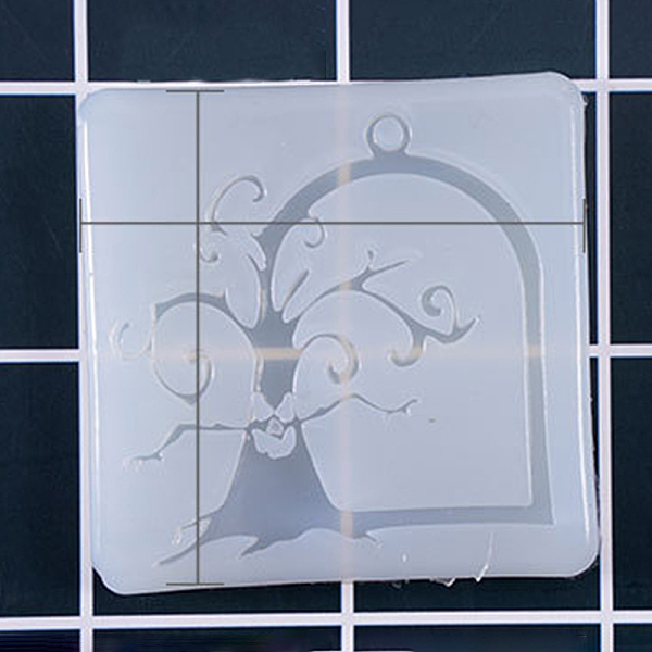 PandaHall Pendant Silicone Molds, Resin Casting Molds, For UV Resin, Epoxy Resin Jewelry Making, Tree, White, 58x58x7mm, Hole: 3.5mm...
PandaHall Pendant Silicone Molds, Resin Casting Molds, For UV Resin, Epoxy Resin Jewelry Making, Tree, White, 58x58x7mm, Hole: 3.5mm...