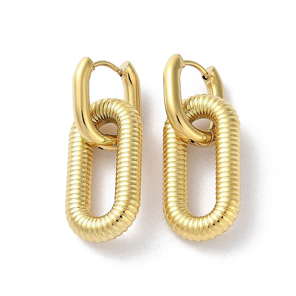 PandaHall Ion Plating(IP) 304 Stainless Steel Hoop Earrings, Oval, Golden, 37x4.5mm 304 Stainless Steel Oval
PandaHall Ion Plating(IP) 304 Stainless Steel Hoop Earrings, Oval, Golden, 37x4.5mm 304 Stainless Steel Oval
