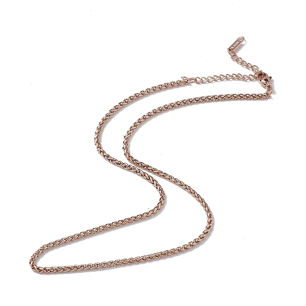 PandaHall Ion Plating(IP) 304 Stainless Steel Wheat Chain Necklace for Men Women, Rose Gold, 15.87 inch(40.3cm) 304 Stainless Steel
PandaHall Ion Plating(IP) 304 Stainless Steel Wheat Chain Necklace for Men Women, Rose Gold, 15.87 inch(40.3cm) 304 Stainless Steel