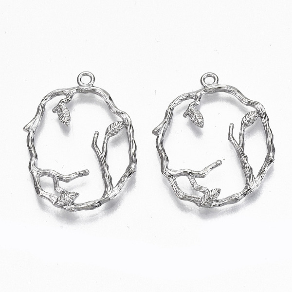 PandaHall Brass Pendants, Leafy Branches, Nickel Free, Real Platinum Plated, 30~31x22~24x3mm, Hole: 1.8mm Brass Branch
PandaHall Brass Pendants, Leafy Branches, Nickel Free, Real Platinum Plated, 30~31x22~24x3mm, Hole: 1.8mm Brass Branch