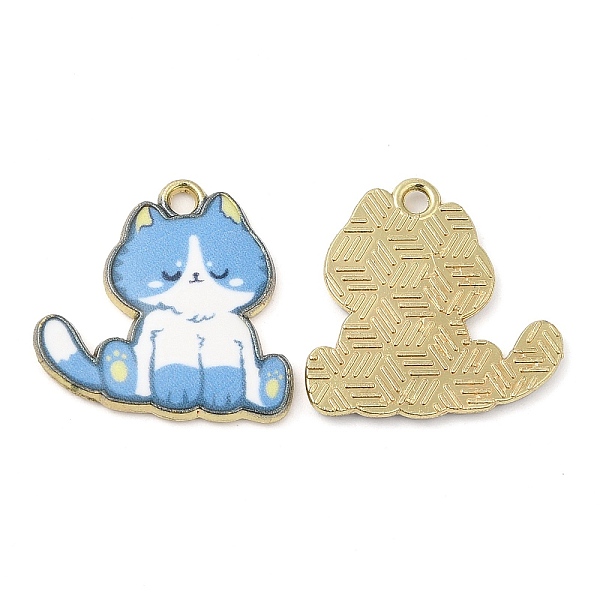 PandaHall Alloy Enamel Pendants, Cadmium Free & Nickel Free & Lead Free, Golden, Cat Charm, Deep Sky Blue, 19.5x19.5x1.5mm, Hole: 1.8mm...
PandaHall Alloy Enamel Pendants, Cadmium Free & Nickel Free & Lead Free, Golden, Cat Charm, Deep Sky Blue, 19.5x19.5x1.5mm, Hole: 1.8mm...