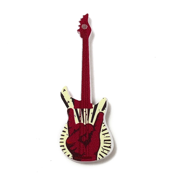 PandaHall Acrylic Pendants, Guitar, Dark Red, 49x17x2.5mm, Hole: 1.5mm Acrylic Guitar
PandaHall Acrylic Pendants, Guitar, Dark Red, 49x17x2.5mm, Hole: 1.5mm Acrylic Guitar