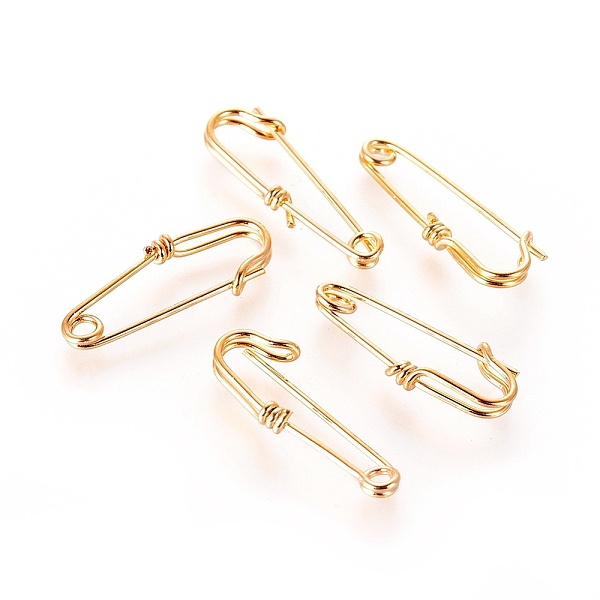 PandaHall Brass Safety Pins, Kilt Pins, Brooch Findings, Real 18K Gold Plated, 20~24x7.5x2mm, Hole: 1.5mm, Pin: 0.7mm Brass
PandaHall Brass Safety Pins, Kilt Pins, Brooch Findings, Real 18K Gold Plated, 20~24x7.5x2mm, Hole: 1.5mm, Pin: 0.7mm Brass