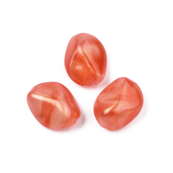PandaHall Opaque Acrylic Beads, Two Tone Color, with Glitter Powder, Nuggets, Orange Red, 25.5x20x12.5mm, Hole: 2mm, about 135pcs/500g...
PandaHall Opaque Acrylic Beads, Two Tone Color, with Glitter Powder, Nuggets, Orange Red, 25.5x20x12.5mm, Hole: 2mm, about 135pcs/500g...