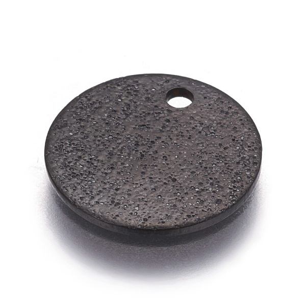 PandaHall 304 Stainless Steel Textured Pendants, Flat Round, Electrophoresis Black, 15x1mm, Hole: 1.6mm 304 Stainless Steel Flat Round
PandaHall 304 Stainless Steel Textured Pendants, Flat Round, Electrophoresis Black, 15x1mm, Hole: 1.6mm 304 Stainless Steel Flat Round