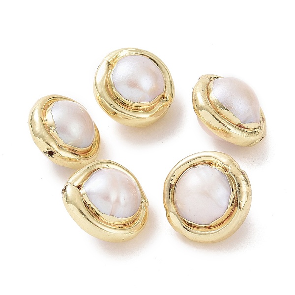 PandaHall Natural Baroque Pearl Keshi Pearl Beads, Cultured Freshwater Pearl, Edge Golden Plated, Nuggets, Golden, 15.5~26x12~16x10~12mm..., White
PandaHall Natural Baroque Pearl Keshi Pearl Beads, Cultured Freshwater Pearl, Edge Golden Plated, Nuggets, Golden, 15.5~26x12~16x10~12mm..., White
