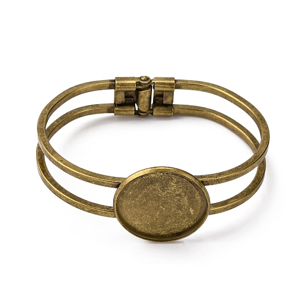 PandaHall Brass Bangle Making, Blank Bangle Base, Antique Bronze, 60mm, Round Tray: 25mm Brass
PandaHall Brass Bangle Making, Blank Bangle Base, Antique Bronze, 60mm, Round Tray: 25mm Brass