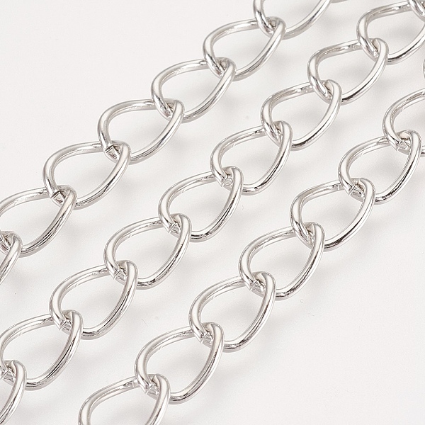 PandaHall Iron Twisted Chains, Unwelded, with Spool, Oval, Platinum, 14.5x10x1.6mm, about 164.04 Feet(50m)/roll Iron
PandaHall Iron Twisted Chains, Unwelded, with Spool, Oval, Platinum, 14.5x10x1.6mm, about 164.04 Feet(50m)/roll Iron