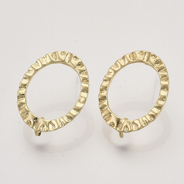 PandaHall Alloy Stud Earring Findings, with Loop, Oval, Light Gold, 23.5x19mm, Hole: 3mm, Pin: 0.6mm Alloy Oval
PandaHall Alloy Stud Earring Findings, with Loop, Oval, Light Gold, 23.5x19mm, Hole: 3mm, Pin: 0.6mm Alloy Oval