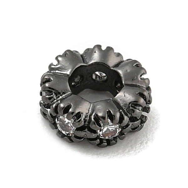 PandaHall Brass Micro Pave Clear Cubic Zirconia Beads, Flat Round, Gunmetal, 6x2.5mm, Hole: 2.8mm Brass+Cubic Zirconia Flat Round Clear
PandaHall Brass Micro Pave Clear Cubic Zirconia Beads, Flat Round, Gunmetal, 6x2.5mm, Hole: 2.8mm Brass+Cubic Zirconia Flat Round Clear