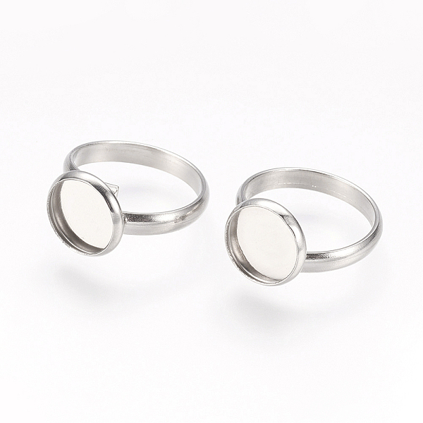 PandaHall Adjustable 304 Stainless Steel Finger Rings Components, Pad Ring Base Findings, Flat Round, Stainless Steel Color, Tray: 10mm...
PandaHall Adjustable 304 Stainless Steel Finger Rings Components, Pad Ring Base Findings, Flat Round, Stainless Steel Color, Tray: 10mm...