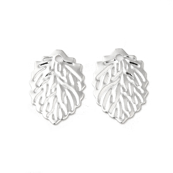 PandaHall Brass Charms, Leaf Charms, 925 Sterling Silver Plated, 13x9x0.6mm, Hole: 1mm Brass Leaf
PandaHall Brass Charms, Leaf Charms, 925 Sterling Silver Plated, 13x9x0.6mm, Hole: 1mm Brass Leaf