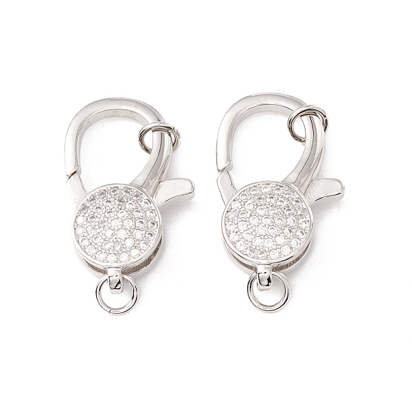 PandaHall Brass Micro Pave Clear Cubic Zirconia Lobster Claw Clasps, with Jump Rings, Cadmium Free & Lead Free, Long-Lasting Plated...
PandaHall Brass Micro Pave Clear Cubic Zirconia Lobster Claw Clasps, with Jump Rings, Cadmium Free & Lead Free, Long-Lasting Plated...